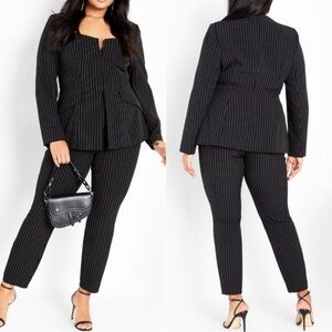 NWT City Chic Size 22 Sabine Striped Pants